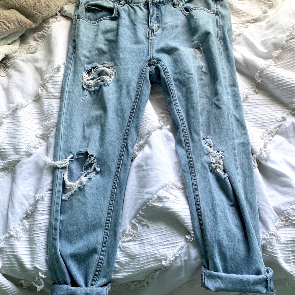 Distressed Billabong Boyfriend Jeans